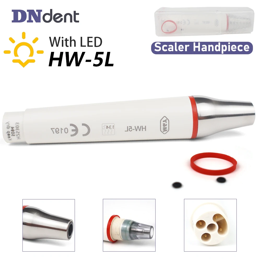 

HW-5L LED Type Ultrasonic Piezo Scaler Handpiece Fit For W*dpecker & E*S 135℃ High Temperature Sterilization Dental Tools