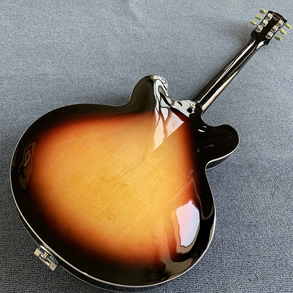 Made in China high-quality jazz electric guitar, hollow body, vibrato system, rosewood fingerboard