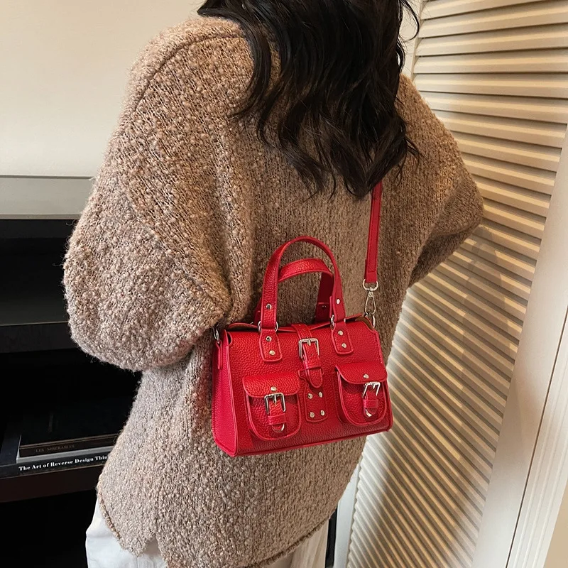 

2025 Early Autumn Luxe Square Bag, Chic Shoulder Purse for Women, Aesthetic Crossbody Tote, Trendy Day to Night Bag, Textured