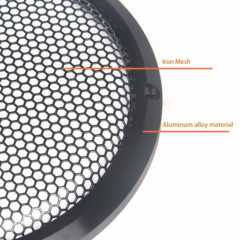1.5/2/3/3.5/4/6 인치 스피커 네트 커버 고급 자동차 홈 메쉬 인클로저 스피커 Aluminu 프레임 트위터 금속 철 와이어 그릴