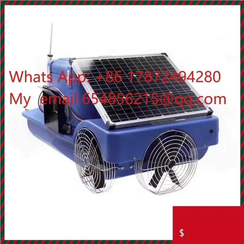 Auto Solar Fish Feeding Machine Large Capacity Rechargeable Intelligent Shrimp Feeder Pond Equipment