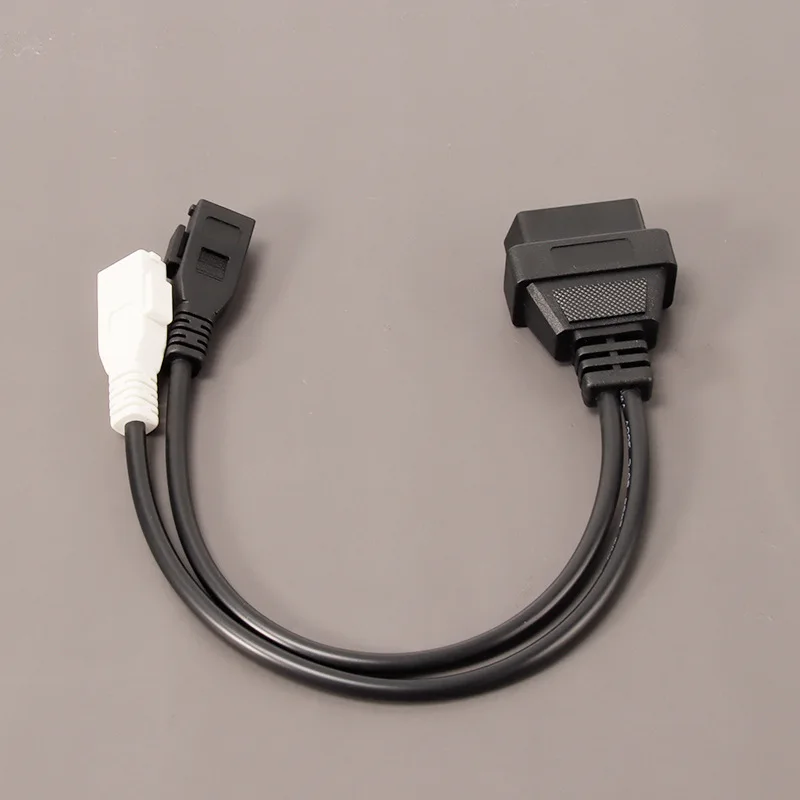 

2x2-контактный адаптер диагностического кабеля OBD2 для кабеля Audi Plug Play, стабильный сигнал для диагностики неисправностей автомобиля, инструменты