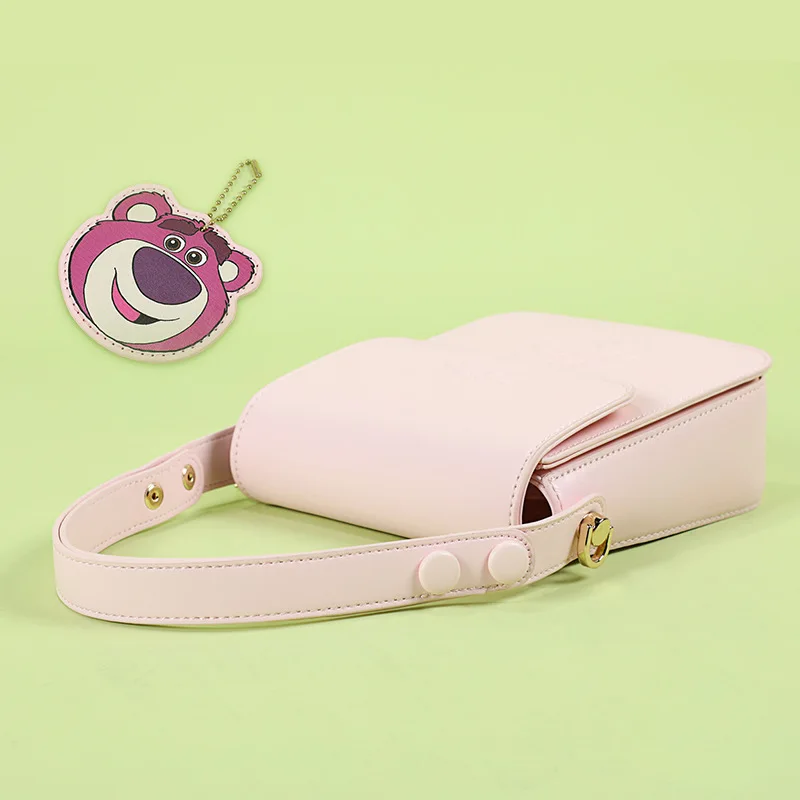 Torebki i torebki Disney Lotso z motywem torebki z ekoskóry dla kobiet z kreskówki Kawaii torba na ramię Crossbody ładny portfel z Anime