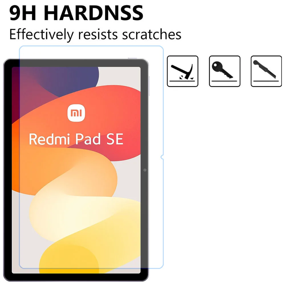 Vidrio templado para Xiaomi Redmi Pad SE, Protector de pantalla de 11 pulgadas, 2023