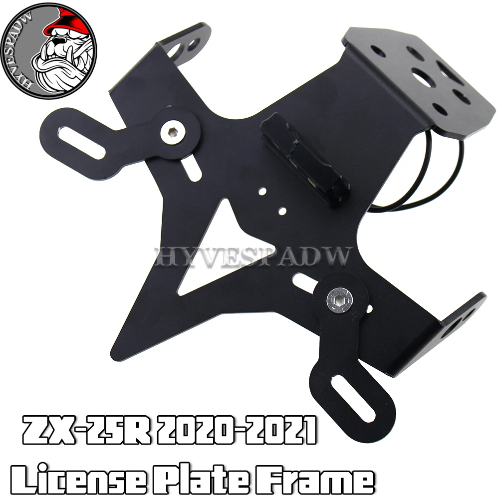 Motorcycle Accessories tail tidy Rear Bracket rear support License Plate Frame Rear Card FOR KAWASAKI ZX-25R 2020-2021