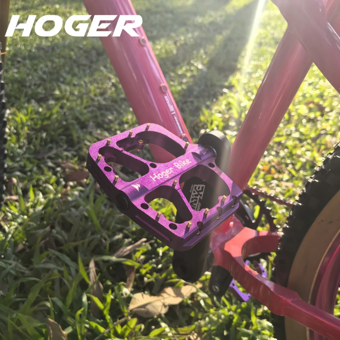 HOGER Pedals Sepeda MTB Aluminum Alloy Non-slip Sealed Bearing Bicycle Pedal Bicycle Pedal Flat Bicycle pedal HP-20