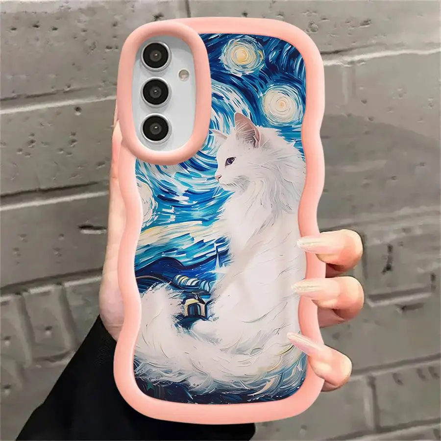 حافظة لهاتف سامسونج جالاكسي A36 A33 A35 A13 A14 A11 A12 A15 A21s A26 A34 A16 فان جوخ آرت