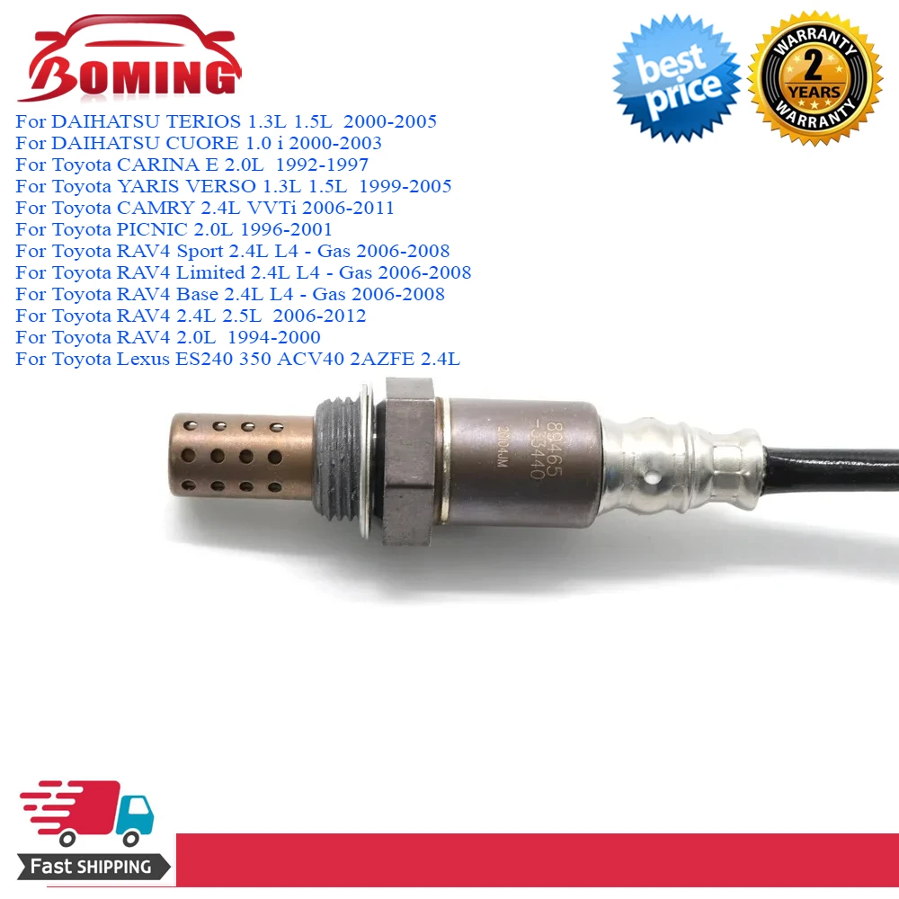 

Лямбда O2 датчик кислорода 89465-33440 для Toyota RAV4 PICNIC CAMRY YARIS VERSO CARINA E Lexus ES240 DAIHATSU CUORE TERIOS