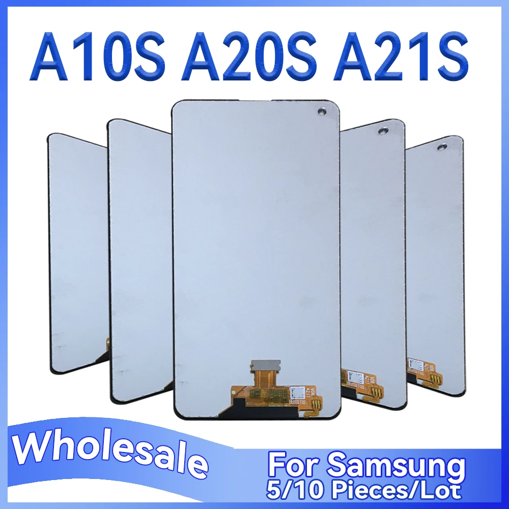 

Оптовая продажа, 5/10 шт./лот для Samsung A10S A20S A21S, ЖК-дисплей с сенсорной сборкой
