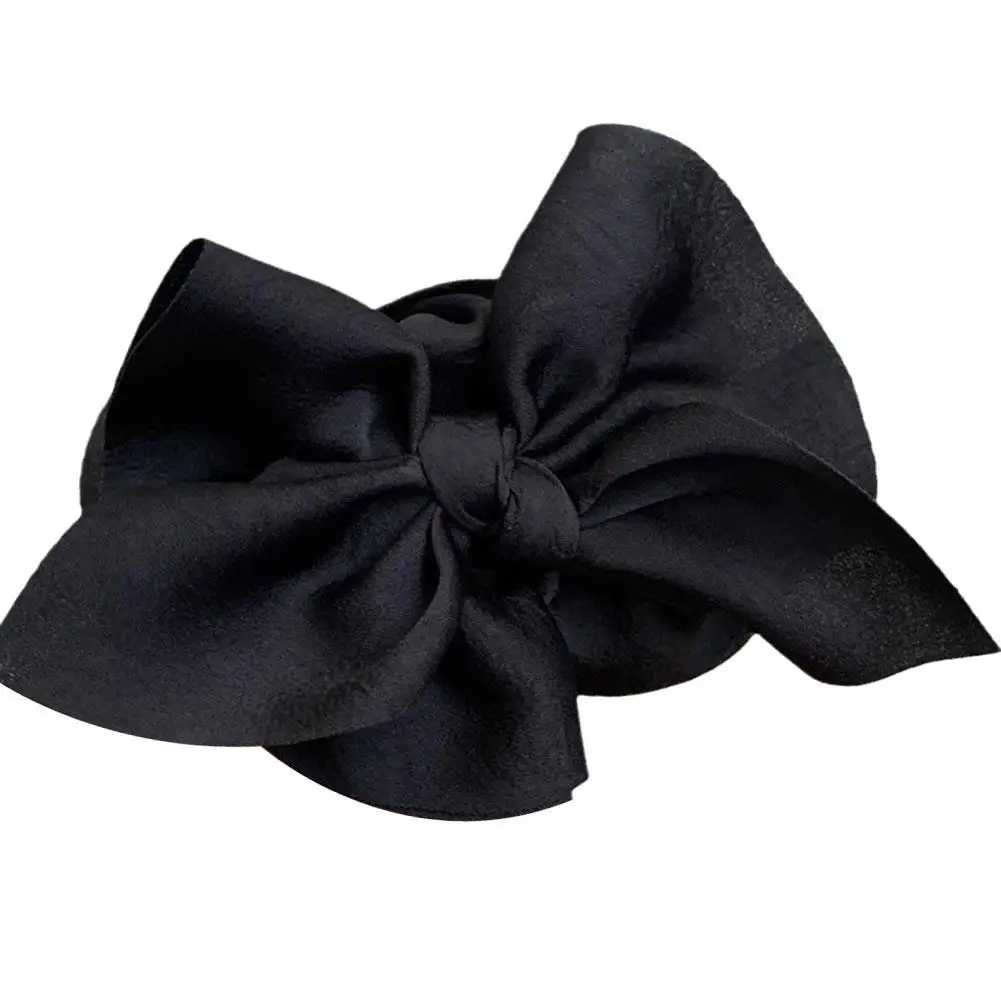 New Large Bow Grasping Clip Retro Style Women Ponytail Hair Clip Delicate Accessories Sweet Trendy Hair Girl Claw Clip Brai I4C4