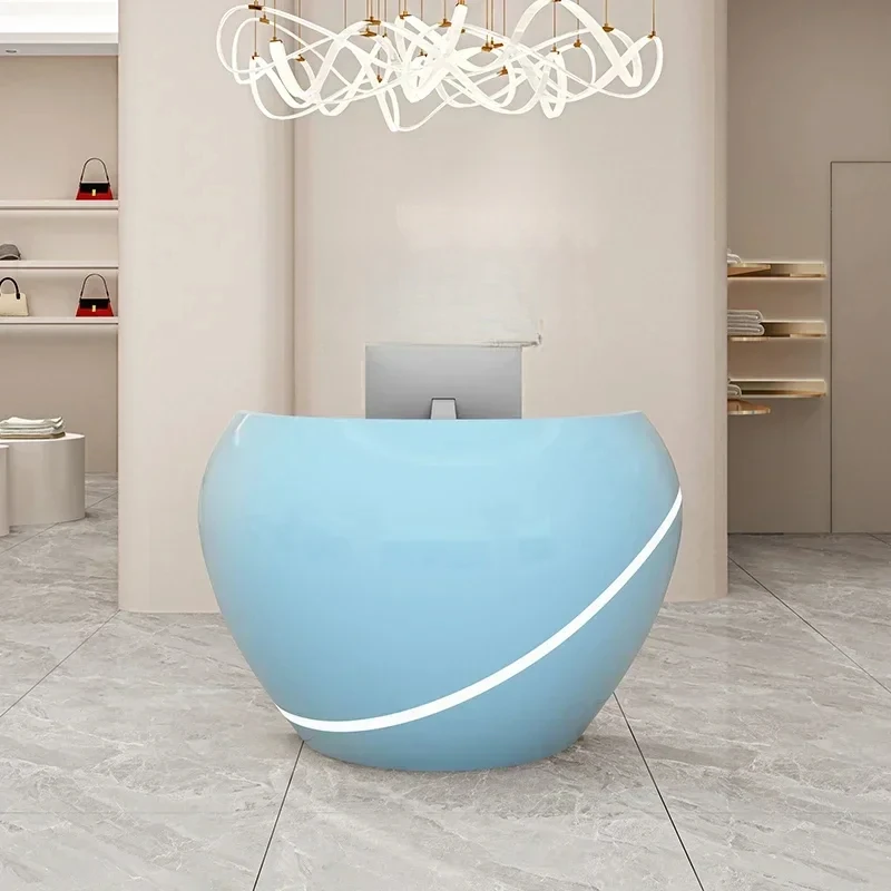 

XL paint special-shaped clothing store checkout page information desk company image desk company reception desk