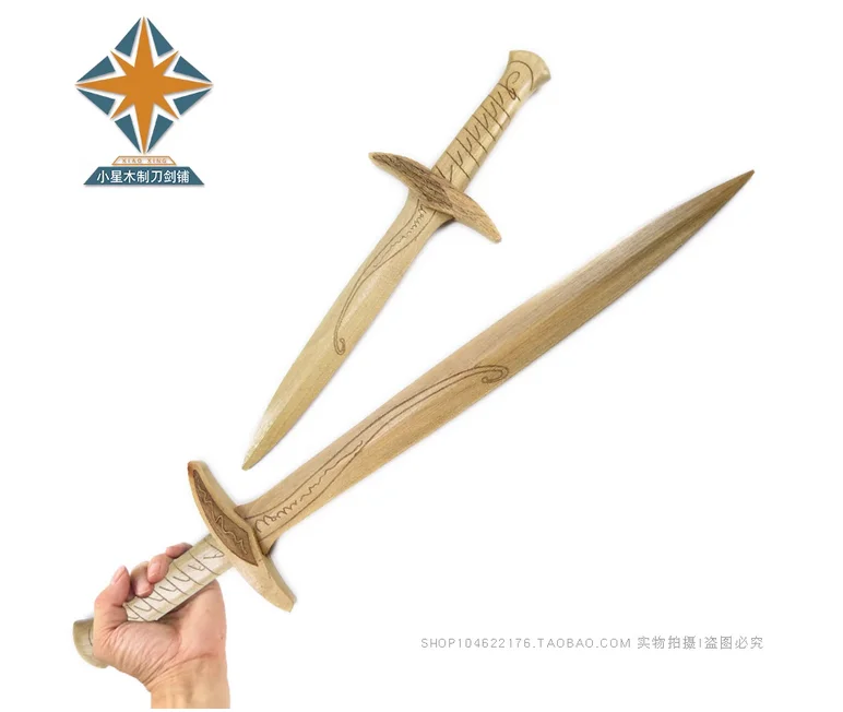 47-74 سنتيمتر الملك خواتم الهوبيت لعبة خشبية السيف أمين فيلم تلفزيوني الأداء تأثيري الدعائم #3