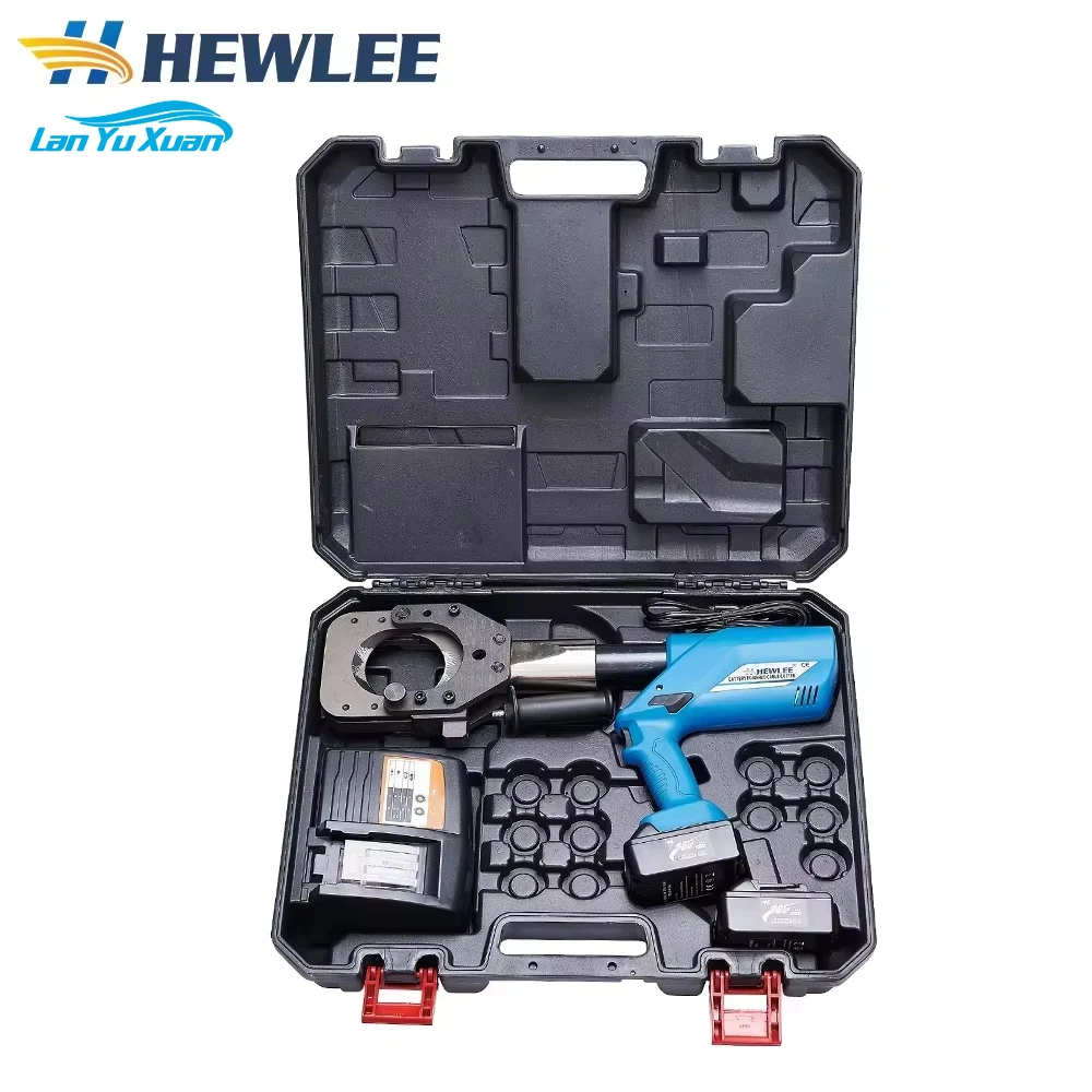 

HEWLEE HL-85 Multi-function Electric Battery Powered Hydraulic Cable Cutter for 60mm Diameter Cutting Tool