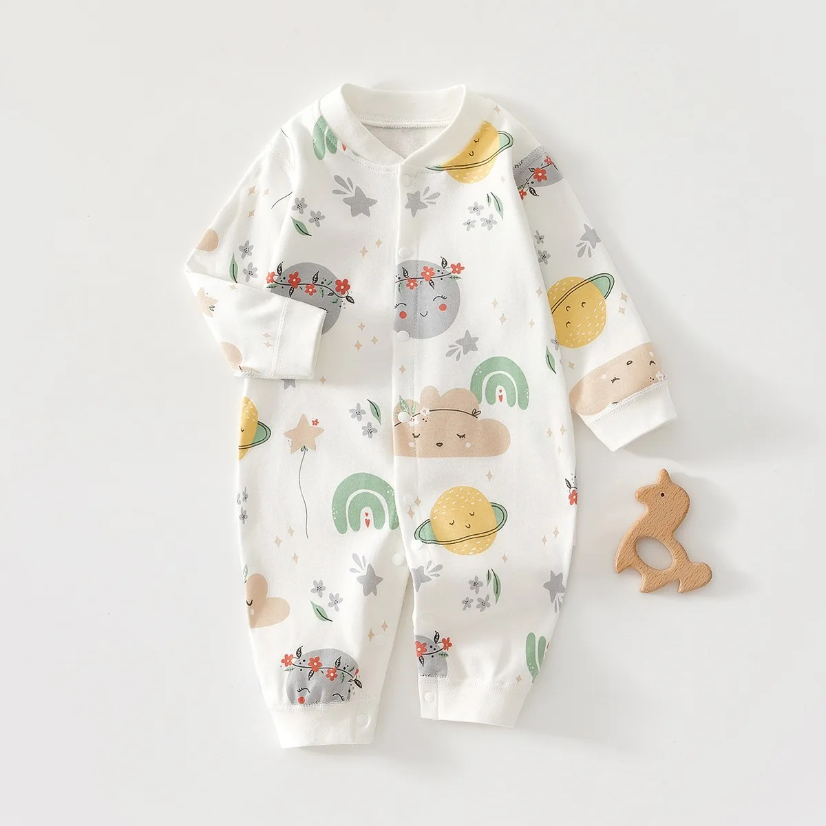 2 stücke Frühling Baby Overall Neugeborene Kleidung Set Kleinkind Baby Mädchen Kleidung Cartoon-Muster Taste Design Infant Bebe Overalls