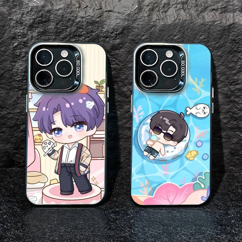 

G-Love And Deepspace Phone Case For iPhone17, 16,15,14,13,12 Pro Max Black Candy Matte Shockproof Cover