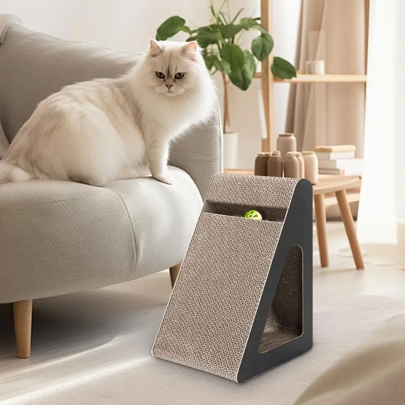 

Cat Scratcher Toy Pet Cat Scratcher Board Wear-resistant Cat Scratch Pad Claw Grinding Posts Interactive Vertical Cat Scratcher