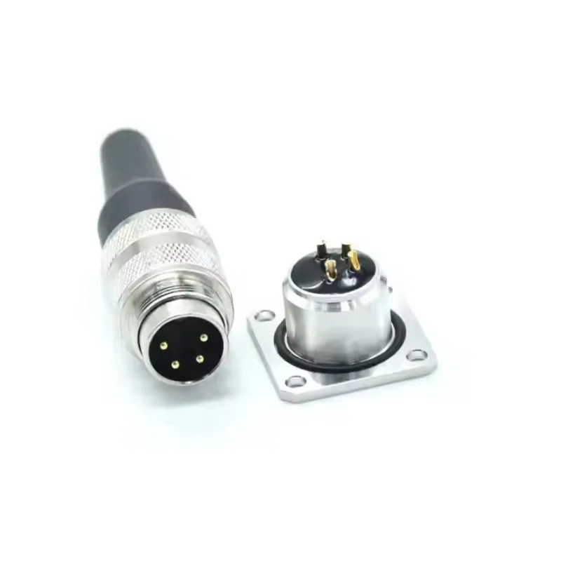 Custom M16 Connector 4 Pin Industrial Electronic Solder Male Female Plug Socket M16 Waterproof Connectors