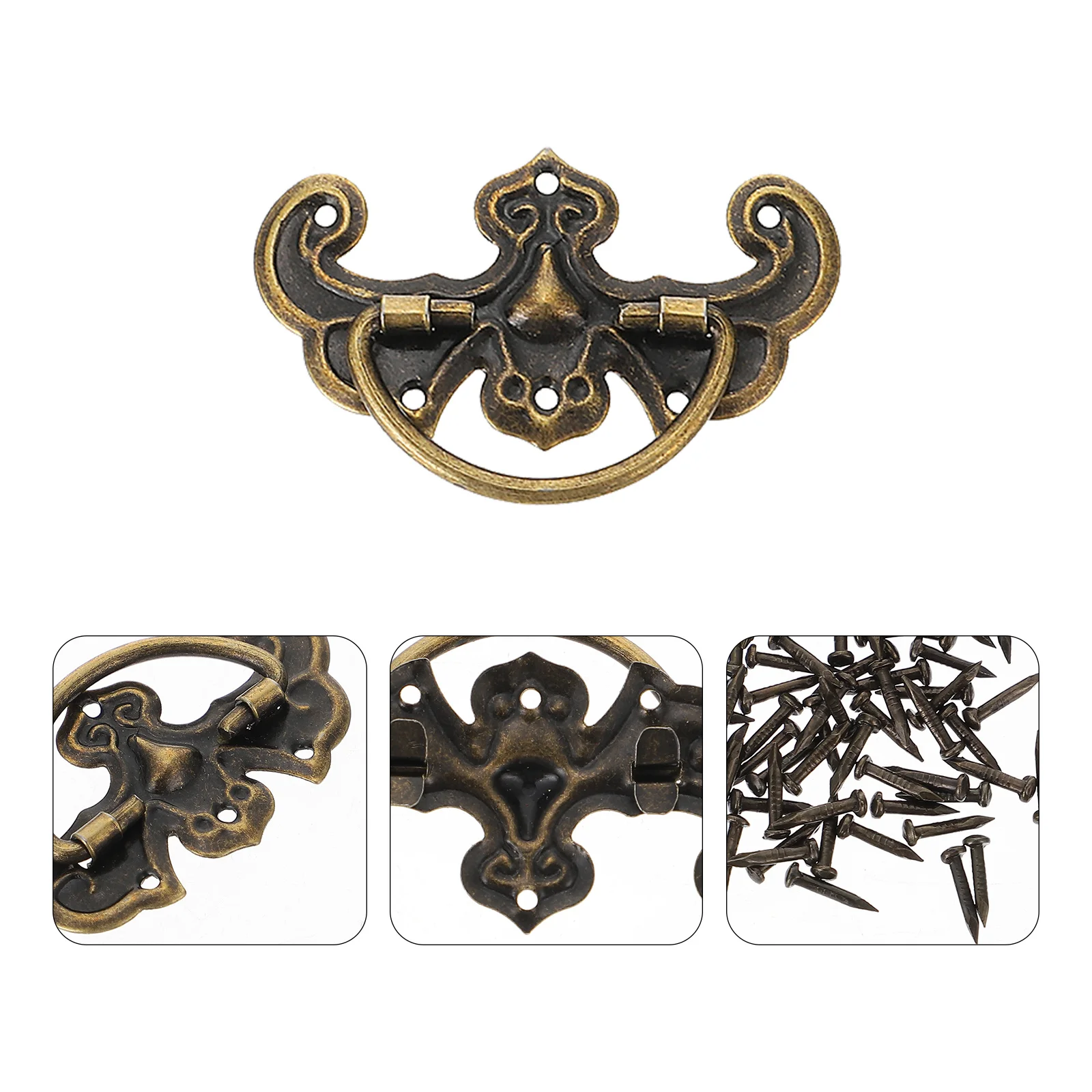 

20Sets Dresser Handles and Pulls Retro Cabinet Knobs for Mini Drawers Door Pulling Knobs European Style Handle Replacements