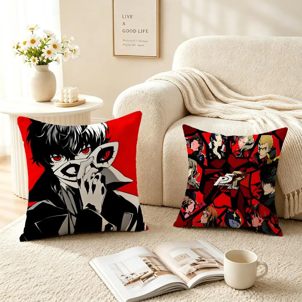 Game Persona Cushion Cover Pillow Short Plush fresh natural Cushion for Living Room Bedroom Sofa Home Decoration
