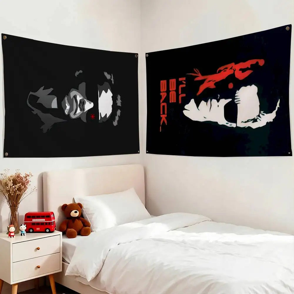 Movie Terminator Flags for Bedrooms Home Decor Items Outdoor Decors Garage Decoration Flaga