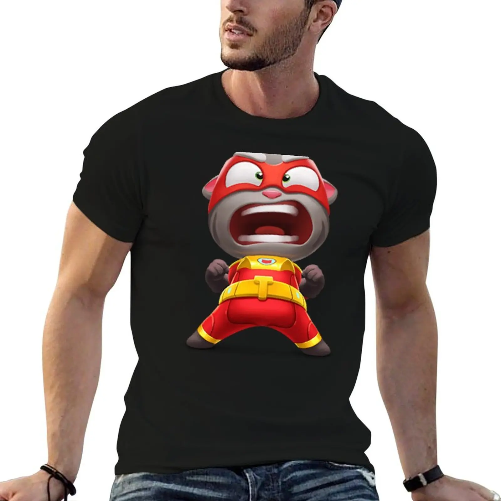 

MyTalking Tom T-Shirt man t shirts for men casual anime t shirts oversize T-Shirt