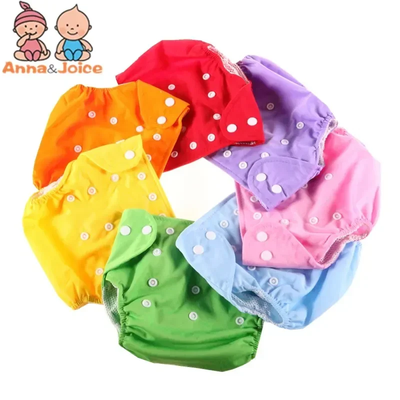 5pcs Baby Adjustable Children Cloth Diaper Reusable Nappies Cover Training Pants Washable Free Size