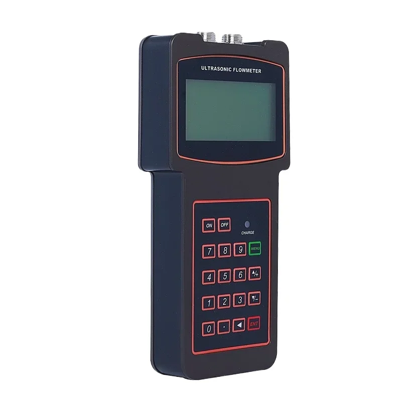 Ultrasonic flowmeter portable hand-held wall-mounted outer clip external sticker liquid water flow detection instrument