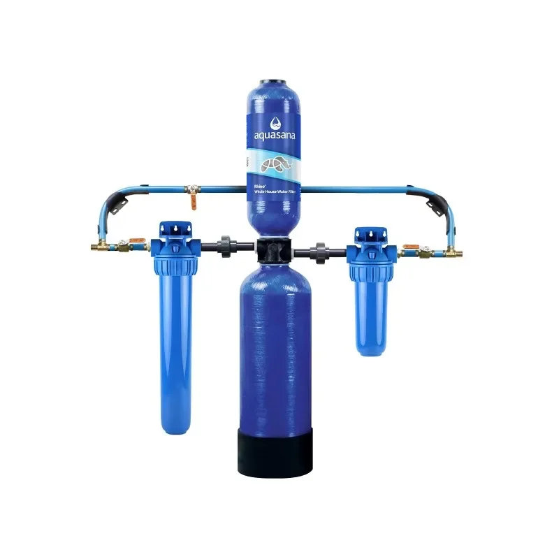 Sistema de filtrado de agua para toda la casa Aquasana - Filtración de agua casera de carbón y KDF - Filtros de sedimentos y 97% de cloro