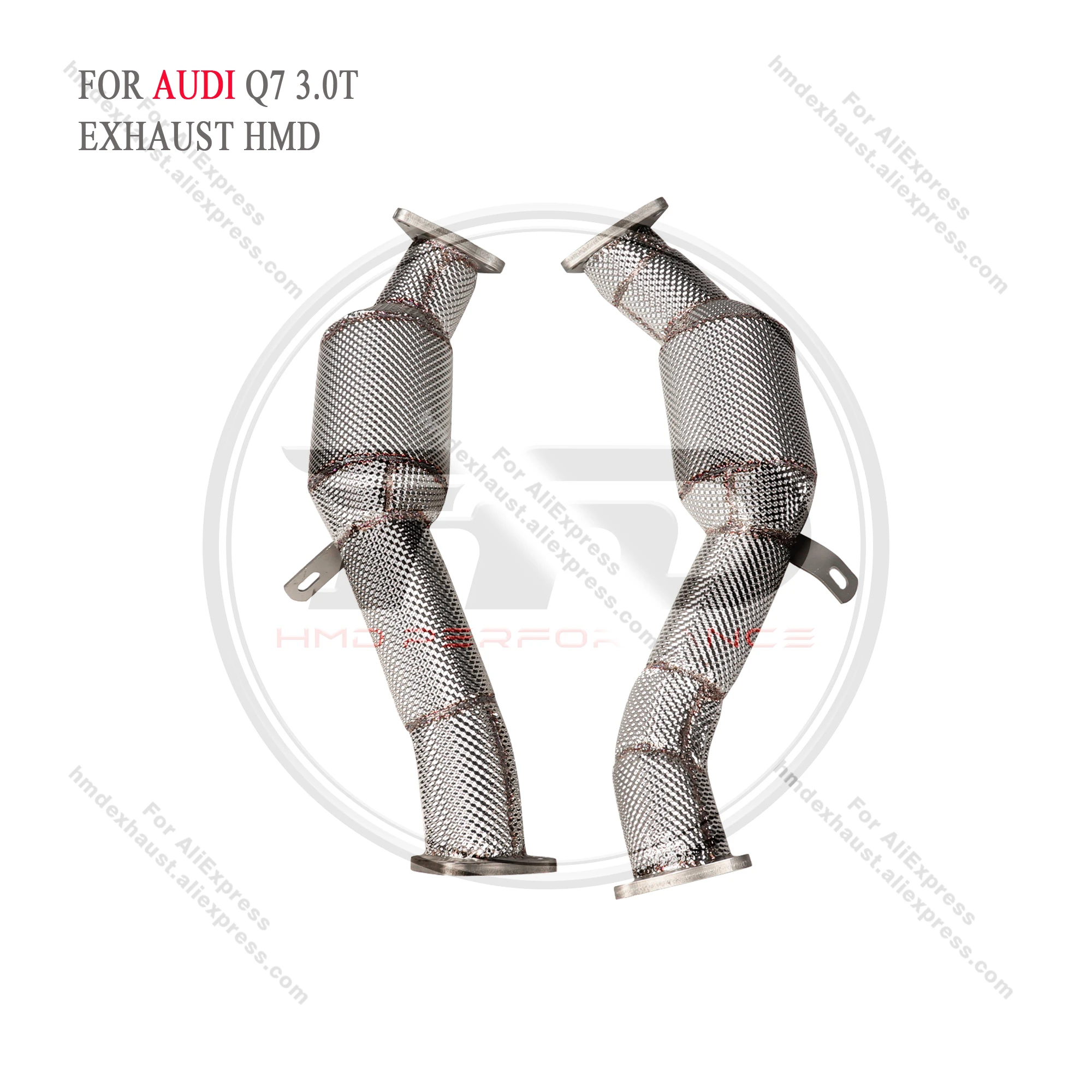 

HMD Downpipe for Audi Q7 3.0T Exhaust System Stainless Steel Performance Header Catalytic Car Accessories 2009-2015