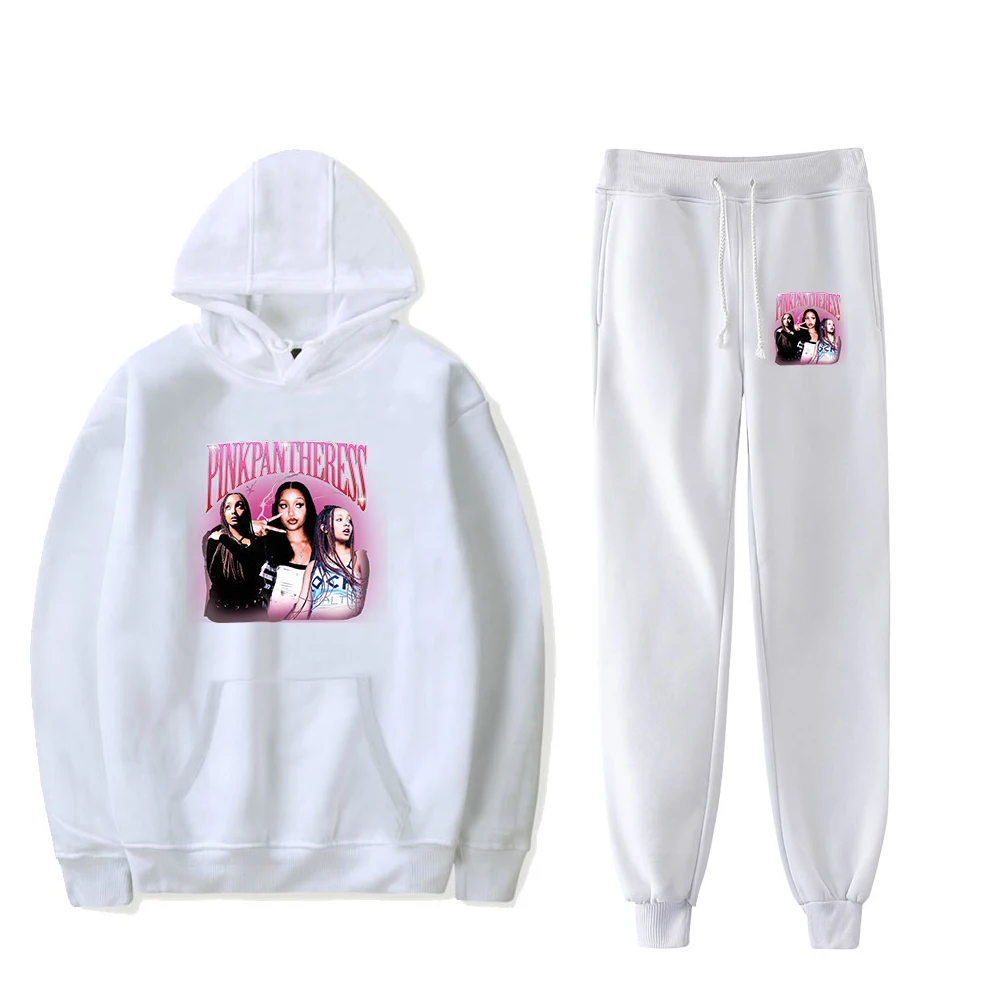 PinkPantheress Merch Hoodie Jogger Pants Two Piece Set Sweatshirts+Sweatpants Pop Singer Merch Men Women's Set