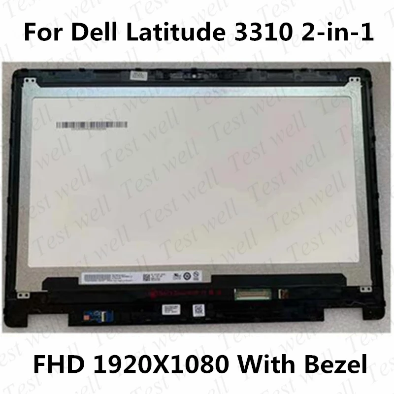 Imagem -02 - Lcd Touch Screen Assembly para Dell Dell Latitude 3310 em 133 Polegadas Tela do Laptop Painel Ips Fhd 1920x1080 60hz Edp 40 Pinos