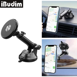 Suction Cup Car Dashboard Mobile Phone Holder Magnetic Car Windshield Cellphone Mount for iPhone 15 Magsafe Xiaomi GPS Brackets