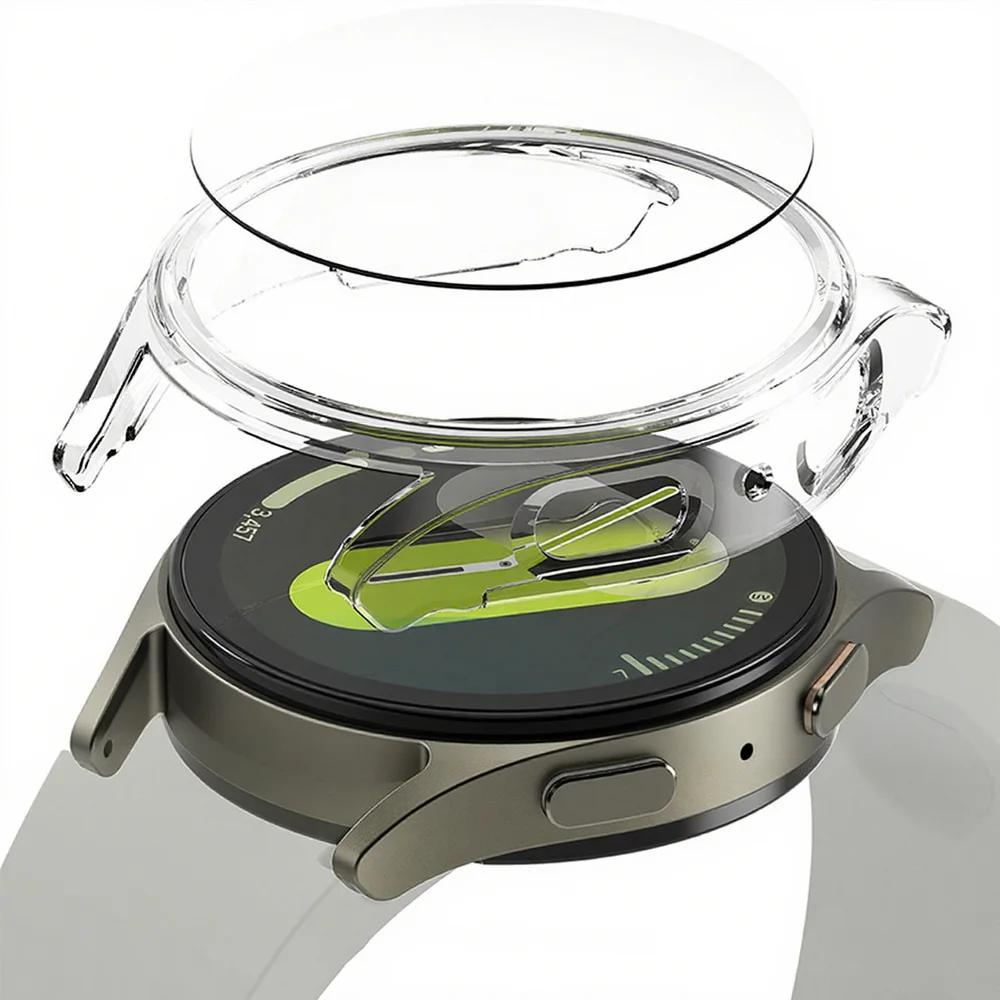 حافظة من السيليكون لساعة سامسونج جالاكسي 7/6/5/4 40 مللي متر 44 مللي متر غطاء كامل واقي للشاشة ممتص للصدمات لـ Watch7 44 مللي متر 40 مللي متر غطاء شل