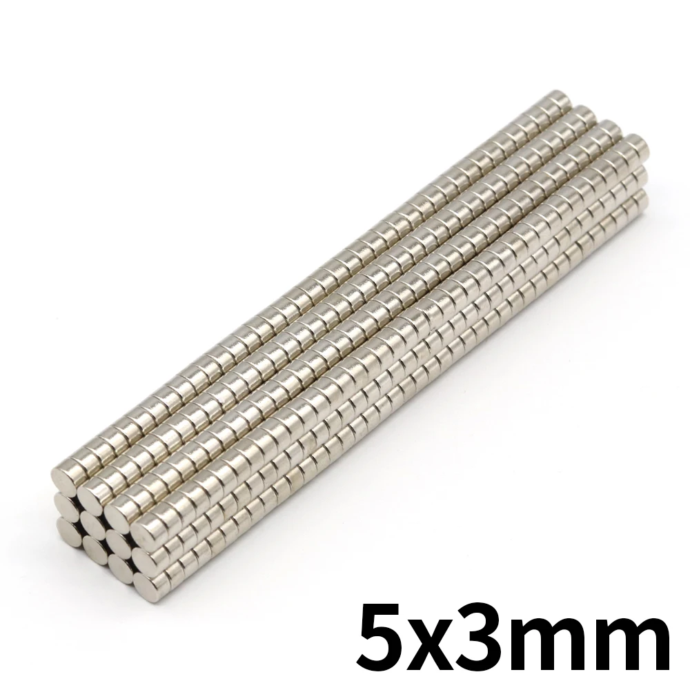 5x3 Round Magnet 5mmx3mm Neodymium N35 Permanent NdFeB Super Strong Powerful Magnetic Imane Disc