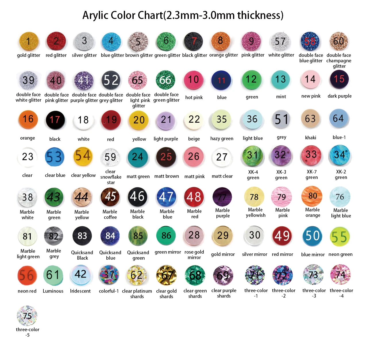 

Exclusive customized acrylic link