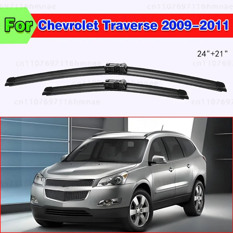 

For Chevrolet Traverse 2009-2011 Fit push button Windshield Windscreen Front Window Car Wiper LHD Front Wiper Blades 24"+21"