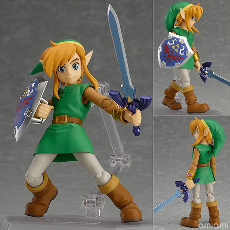 เกมตํานานของ Zelda Link รุ่น Q Joint Mobility ตัวเลขการกระทํา PVC รุ่นเดสก์ท็อปตกแต่งของเล่นตุ๊กตารวบรวมของขวัญกล่อง