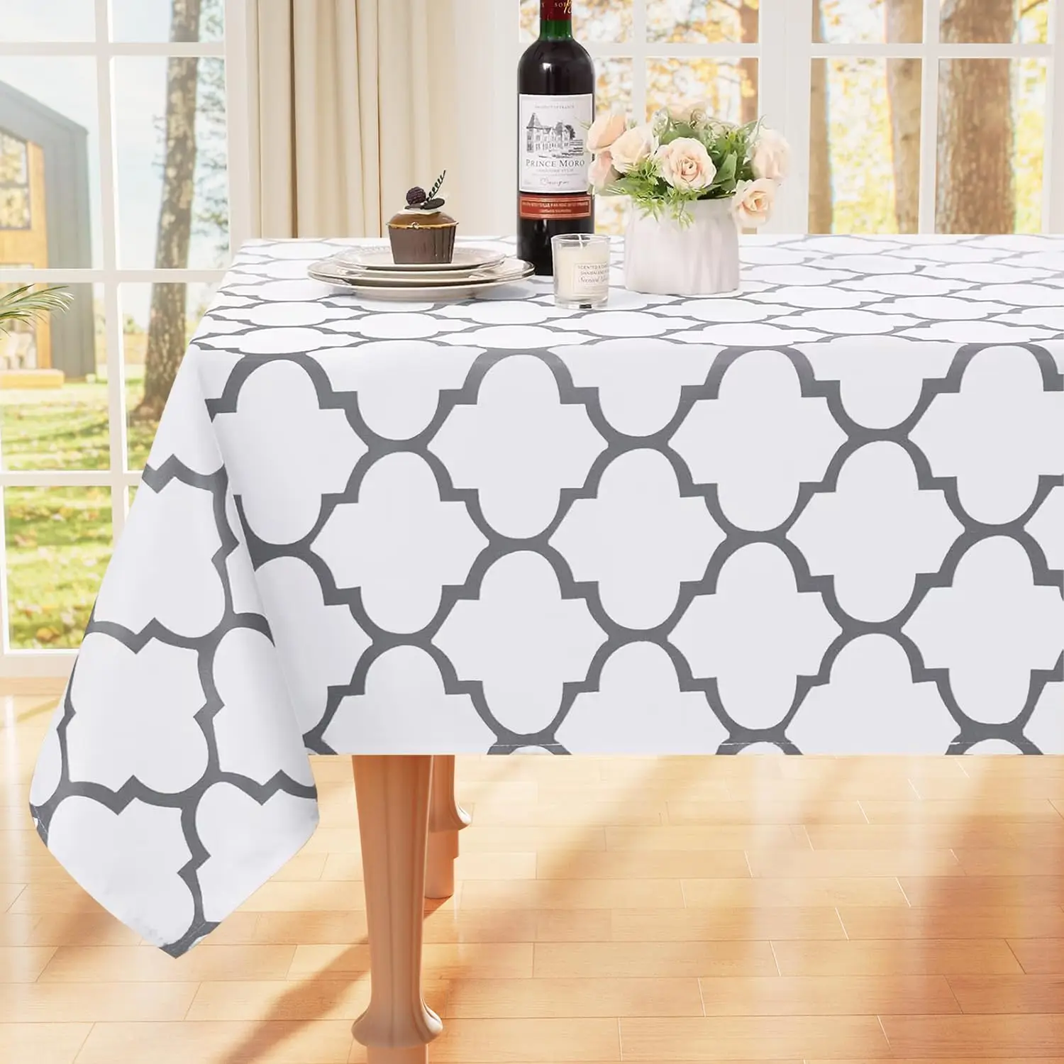 Olanly marokańskie prostokątne obrusy kryty renowator wodoodporne obrusy odporne na zabrudzenia zmywalne wytrzeć czyste pokrowce na stół