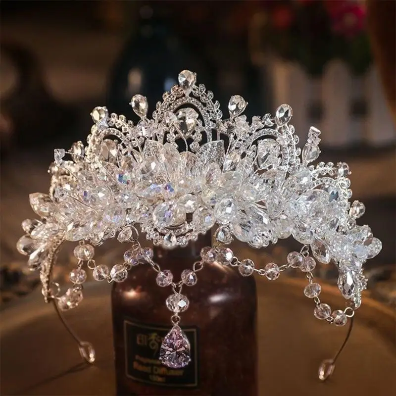 652f Modern Metal Wedding Crowns Capace