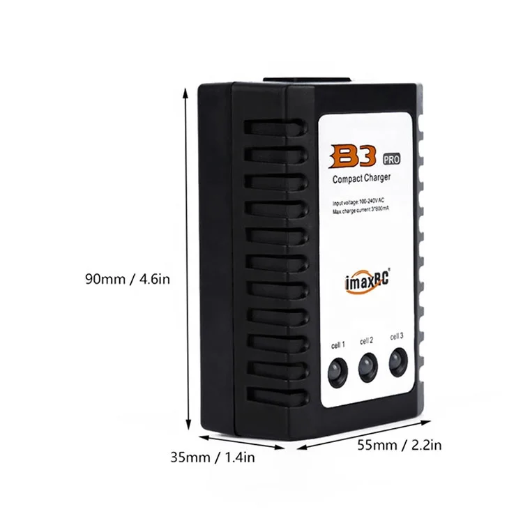 10PCS IMAX B3 Pro Charger Compact 10W 2S 3S Lipo Battery Balance Charger For RC Helicopter Drone Airplane Car Parts
