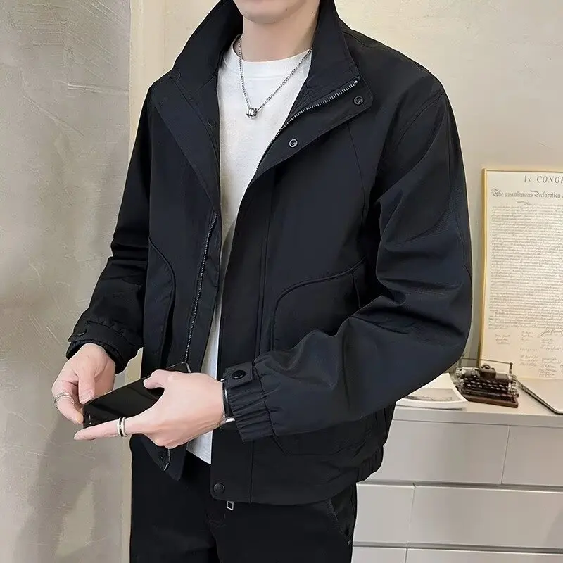 

Men's Casual Long Sve Jaet Large Size 250 Pou Trendy Workwear Outerwear Autumn Collection Comfortable Loose Fit