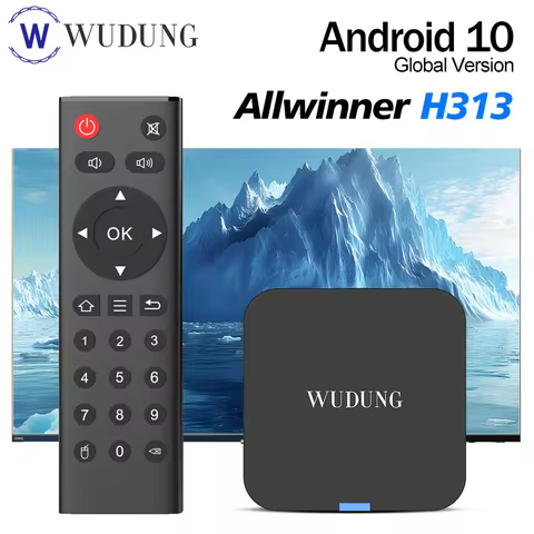 Original WUDUNG TX1 Mini Android 10 Smart TV Box Allwinner H313 2.4G Wifi 4K HD 2GB 16GB Set Top Box Media Player TV stick 1G8G