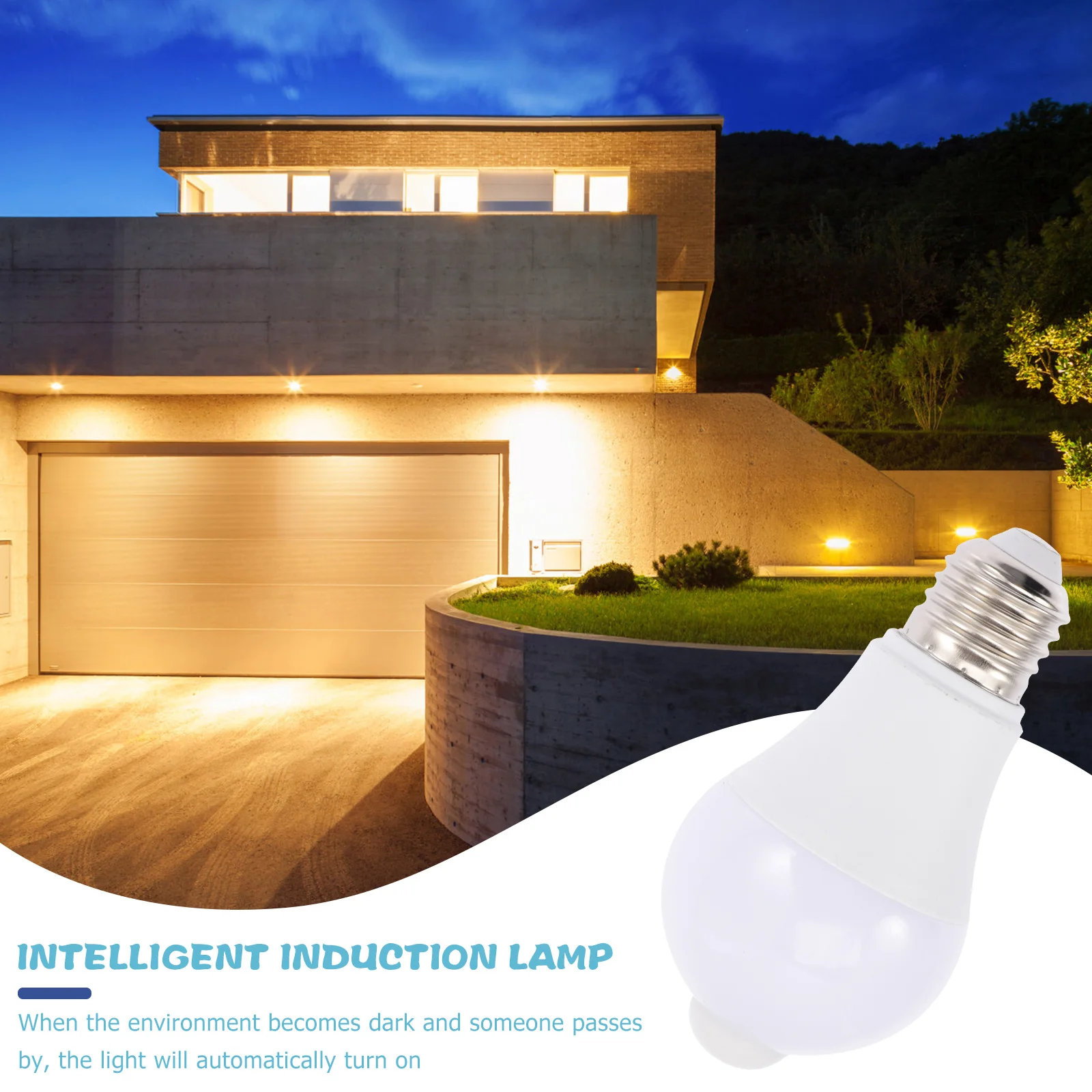 7W Led Sensor Bulb E27 Screw Base Auto On Motion Activated Light For Home Hotel Restaurant Sensor Lamp Bulb Energy Saving