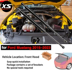 Hood Dampers For Ford Mustang S550 6th 2015-2023 Modify Front Bonnet Lift Support Gas Struts Shocks Absorber Cylinder Verins Rod
