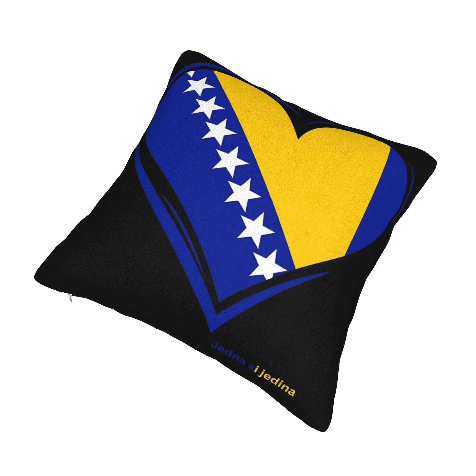 Bosnia and Herzegovina Flag Pillowcases Merchandise Printing Cushion Cover Gift  Pillow Case Cover Home Multi-Size