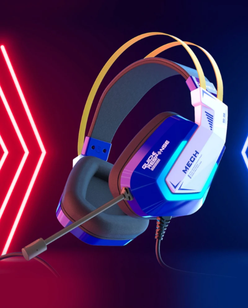 

Dareu EH732 Wired Headphone RGB Streamer Virtual 7.1 Surround Sound Effect E-sports Gaming Headset with Mic