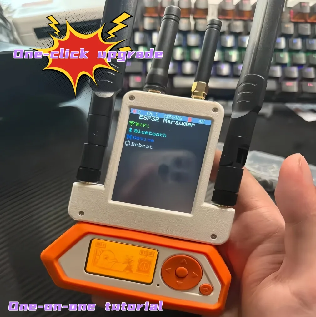 

For Flipper Zero: 4-in-1 433M RF + Dual ESP32 + GPS + 2.8 Inch Screen Expansion Board | Teaching & Learning Tool