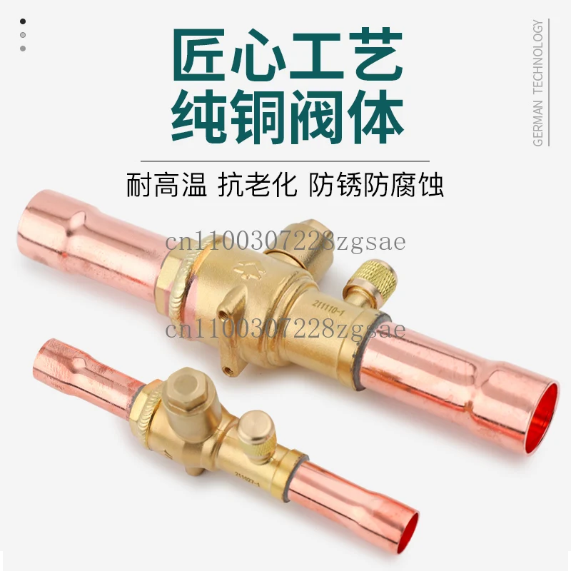 QFT refrigerant ball valve 6-54mm welding port unit pipeline globe valve air conditioner cold storage snow manual valve/spot