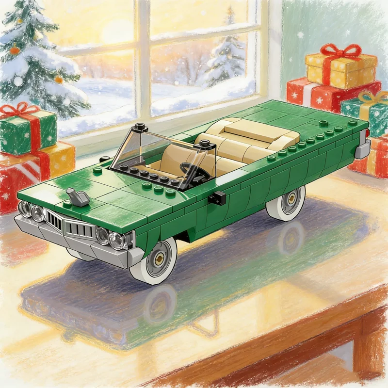 

249pcs MOC City Champions Chevroleteed Impala Lowrider Model Building Blocks Construction Toys DIY Christmas Gifts Idea Creative