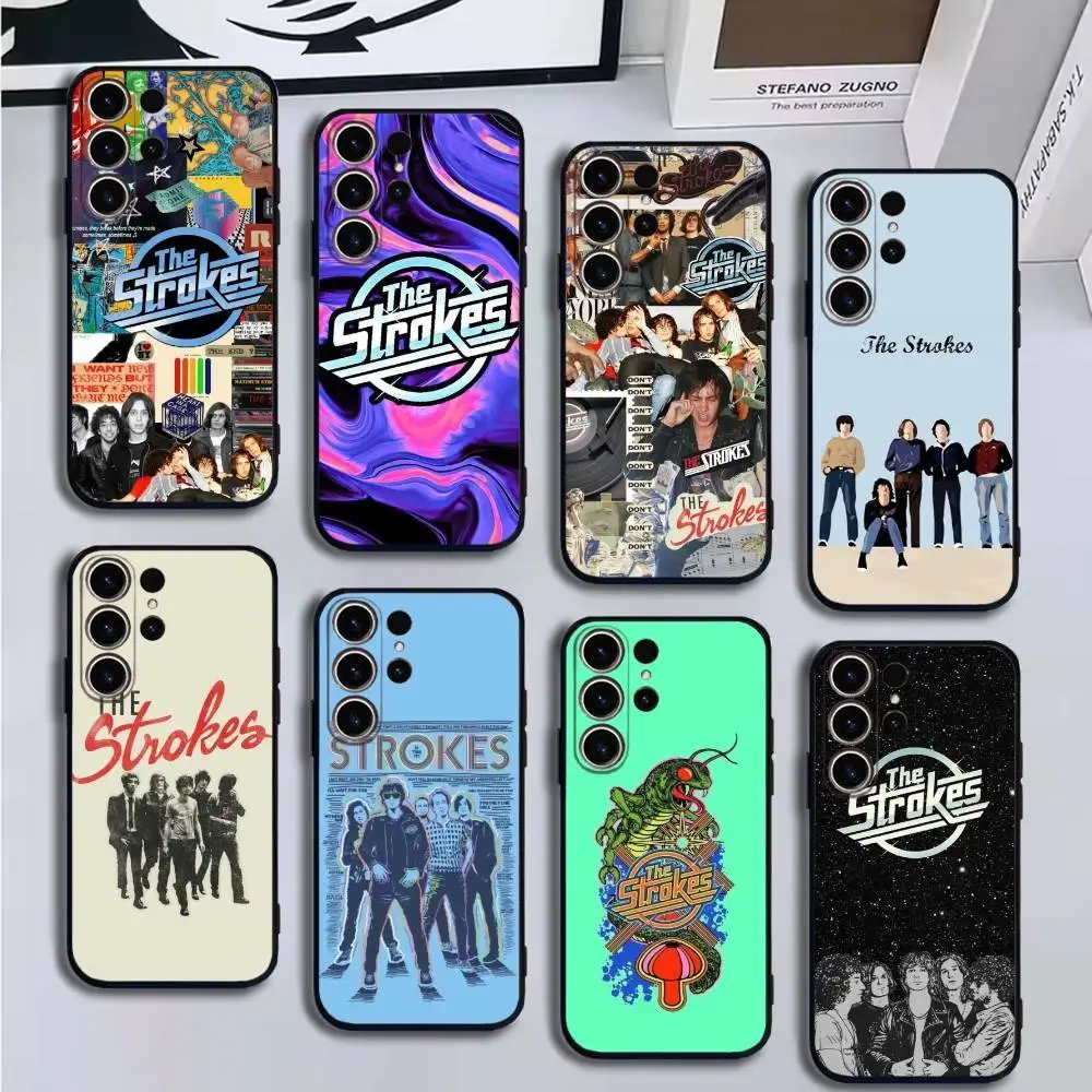 

The strokes-s Phone Case For SamsungS25,24,21,22,23,30,Ultra,20,Plus,Fe,Lite,Note,10,9,Soft Black Cover